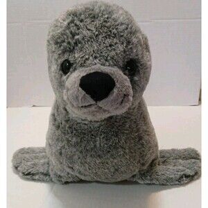 Seal Sea lion Large Plush Kellytoy Gray Stuffed Animal Toy Ocean 2022 Large 20"